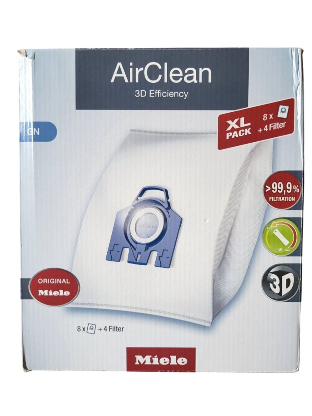 *NEW* 8-Pack Miele AirClean XL Pack 3D GN Vacuum Cleaner Bags